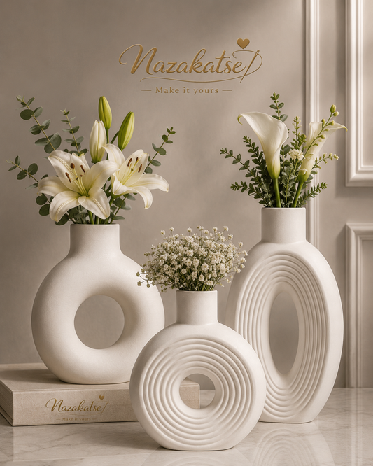 Luxury Handcrafted Ceramic Decorative Vase  | Minimalist Modern Home Decor